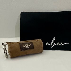 UGG Mini Barrel Style Duffle Bag Keychain Fob Pouch